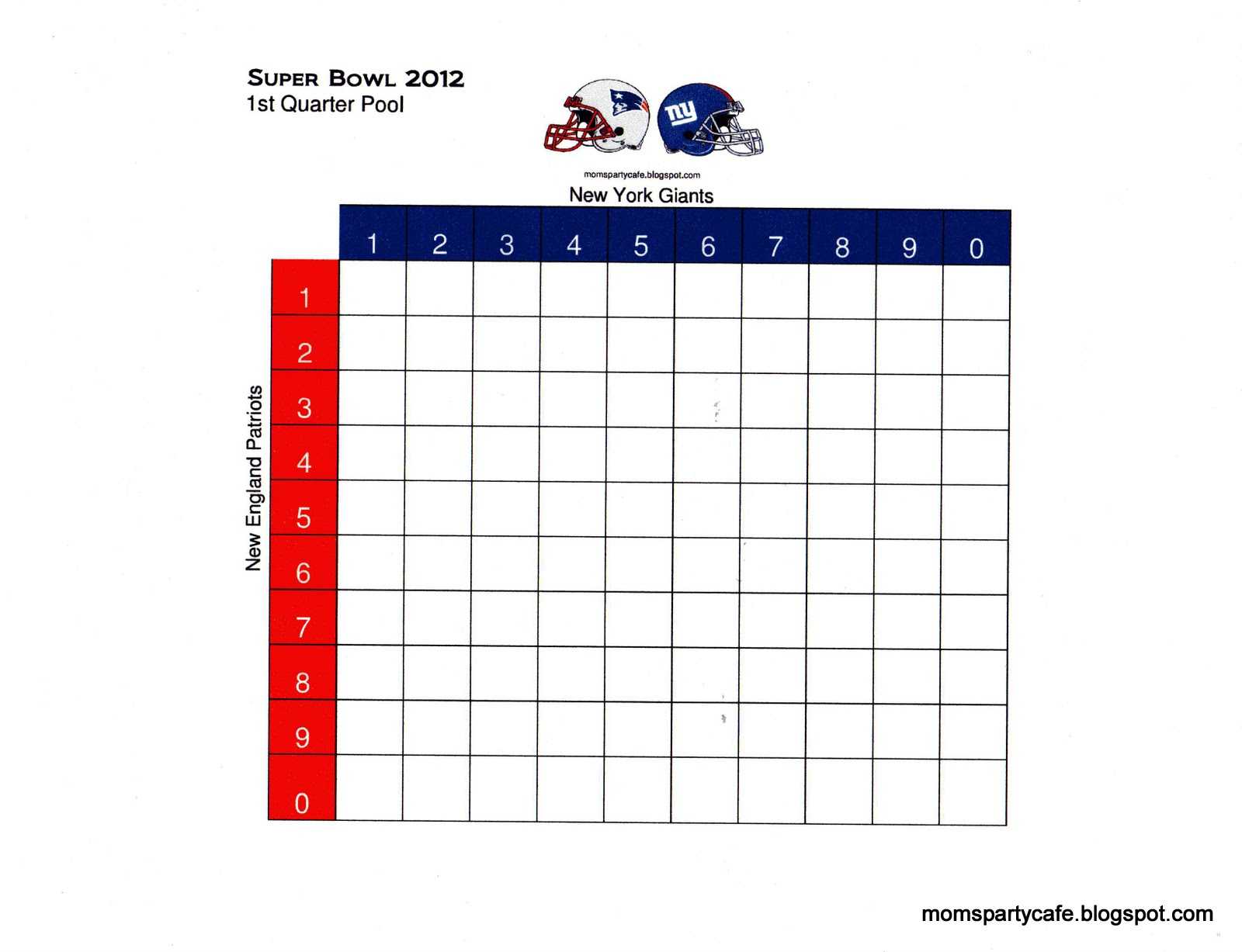 The Optimal Strategy For Playing Squares | The Harvard Intended For Football Betting Card Template