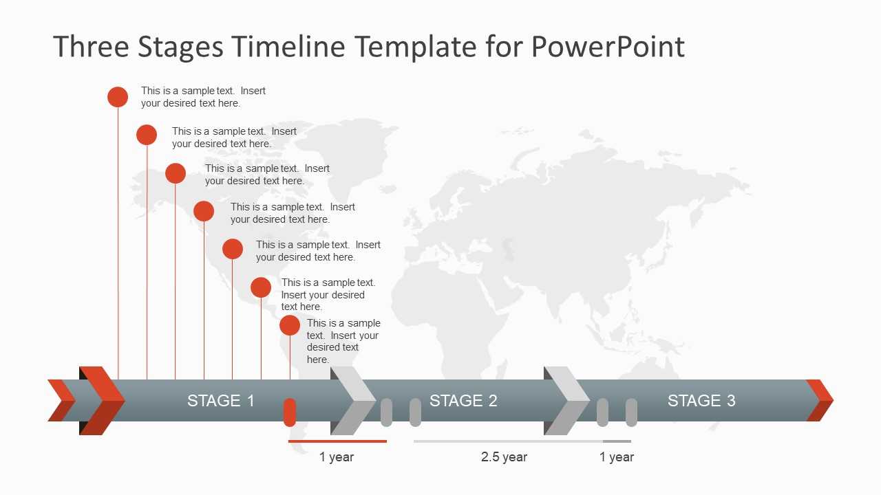 Three Stages Timeline Template For Powerpoint Inside What Is A Template In Powerpoint