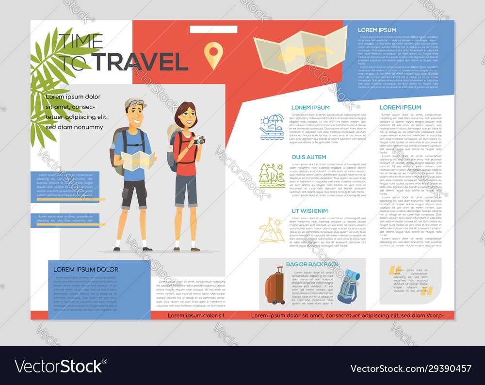 Time To Travel – Colorful Brochure Template With Engineering Brochure Templates