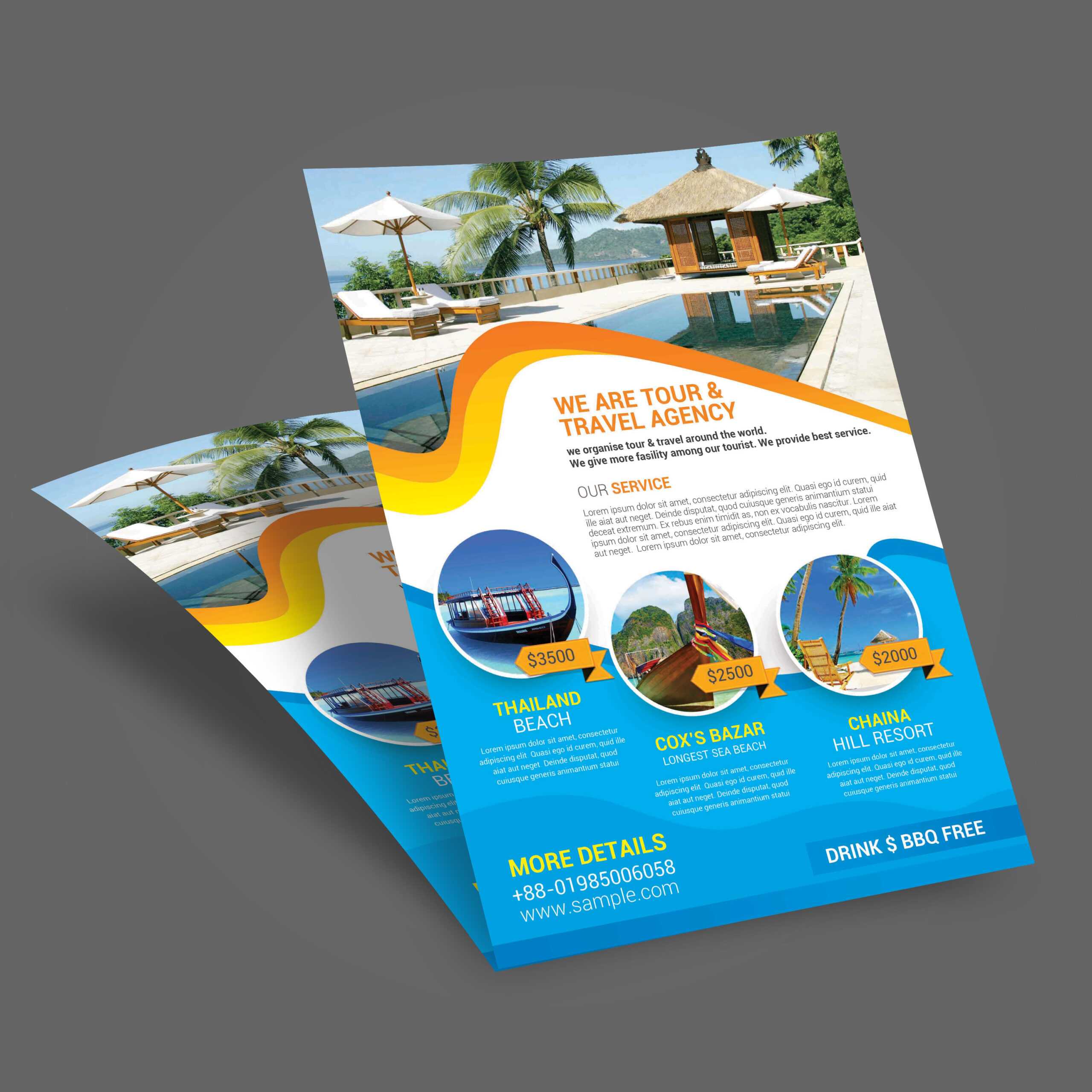 Travel And Tourism Brochure Templates Free – Milas With Regard To Travel Brochure Template Ks2