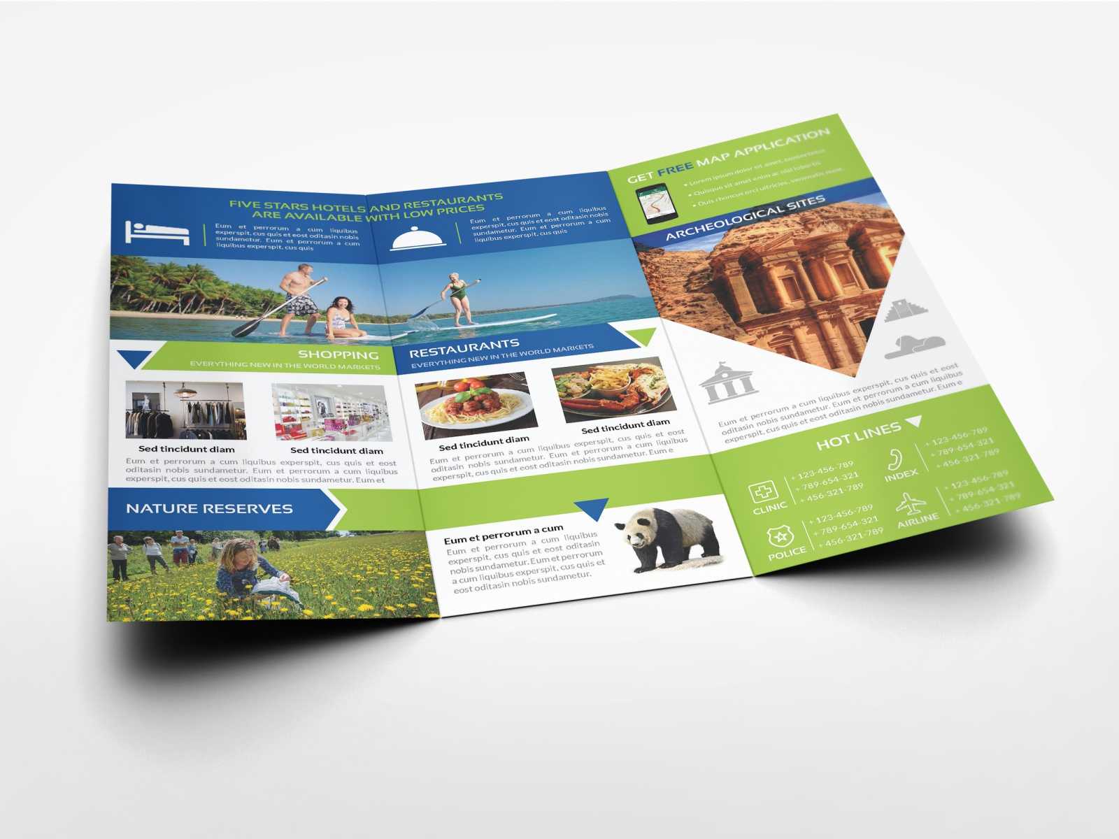 Travel Guide Tri Fold Brochure Templateowpictures On With Travel Guide Brochure Template