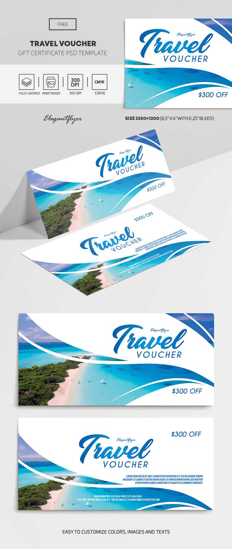 Travel Voucher – Free Gift Certificate Template – With Regard To Free Travel Gift Certificate Template