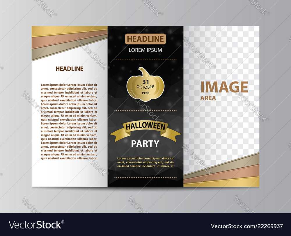 Tri Fold Brochure Template For Halloween Party Pertaining To Brochure Template Illustrator Free Download