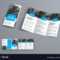 Tri Fold Brochure Template With Blue Rectangular Within 3 Fold Brochure Template Free