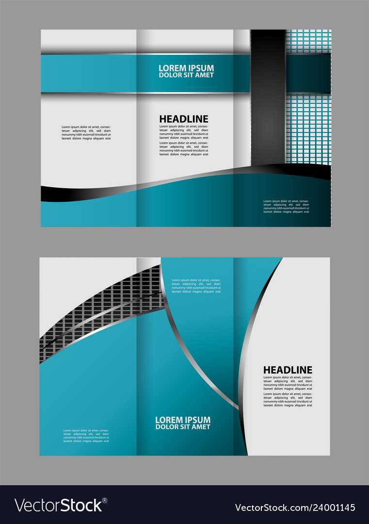 Tri Fold Business Brochure Template Two Sided Tem Within Double Sided Tri Fold Brochure Template