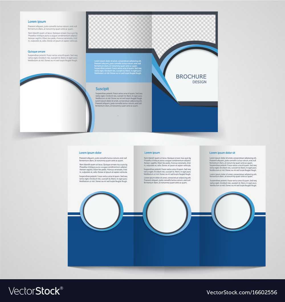 Tri Fold Business Brochure Template Two Sided With Double Sided Tri Fold Brochure Template