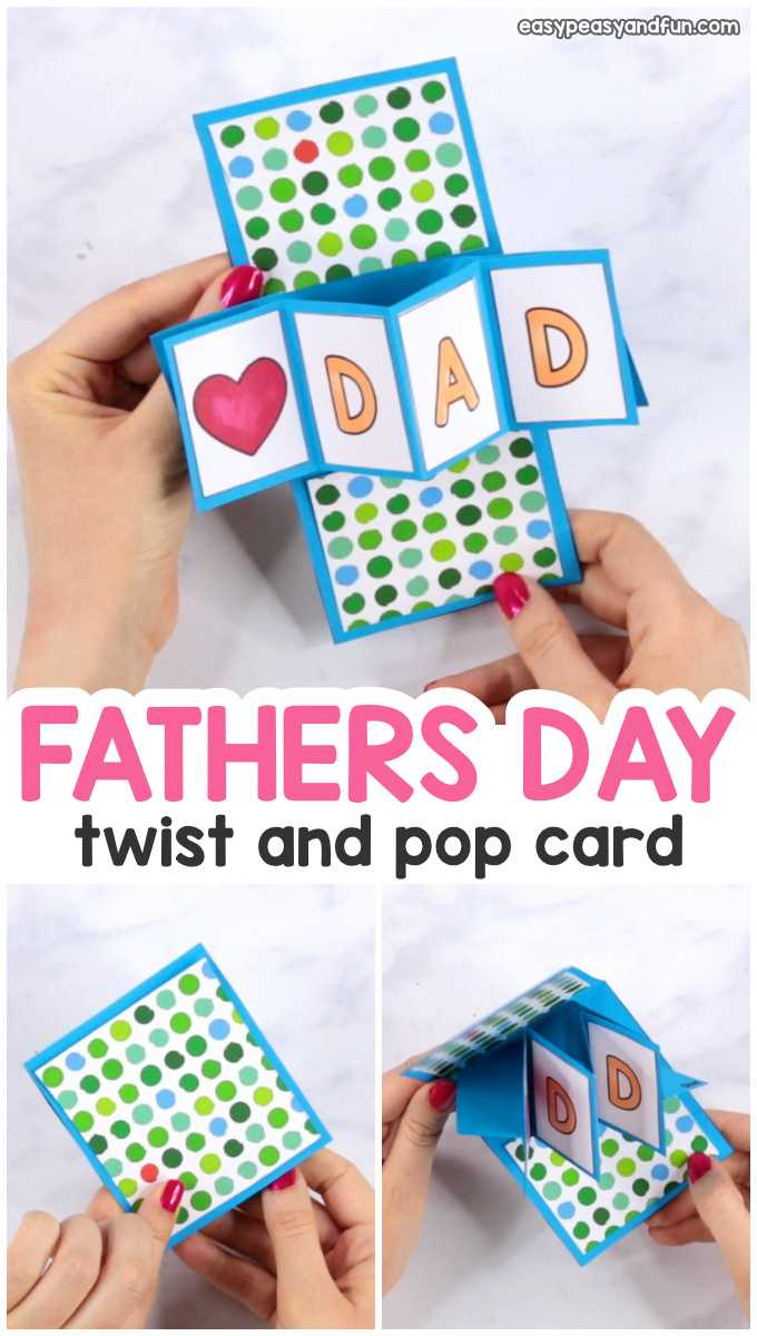 Twist And Pop Fathers Day Card – Easy Peasy And Fun For Twisting Hearts Pop Up Card Template