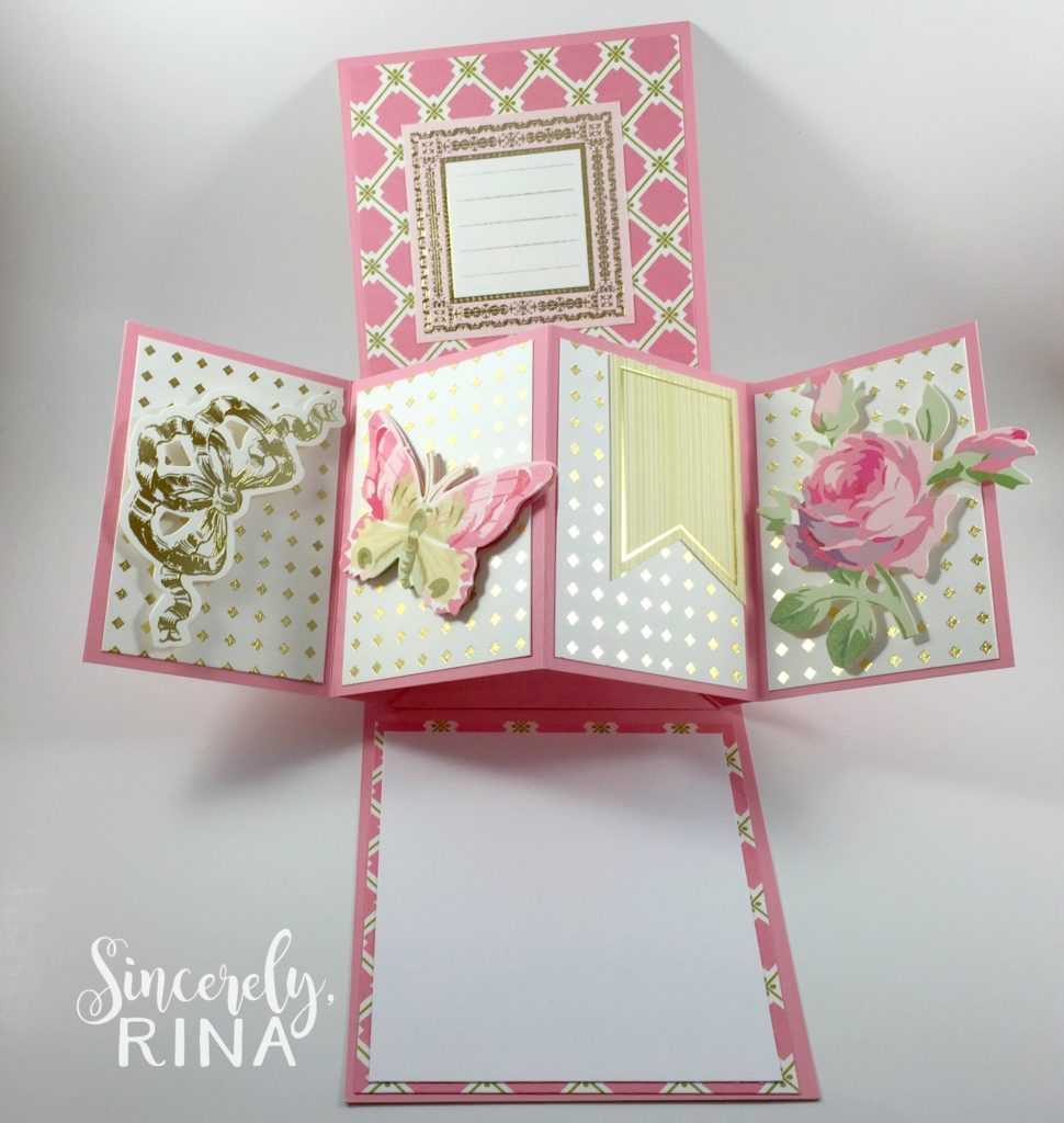 Twist Pop Up Panel Card Tutorial – Sincerely Rina For Twisting Hearts Pop Up Card Template