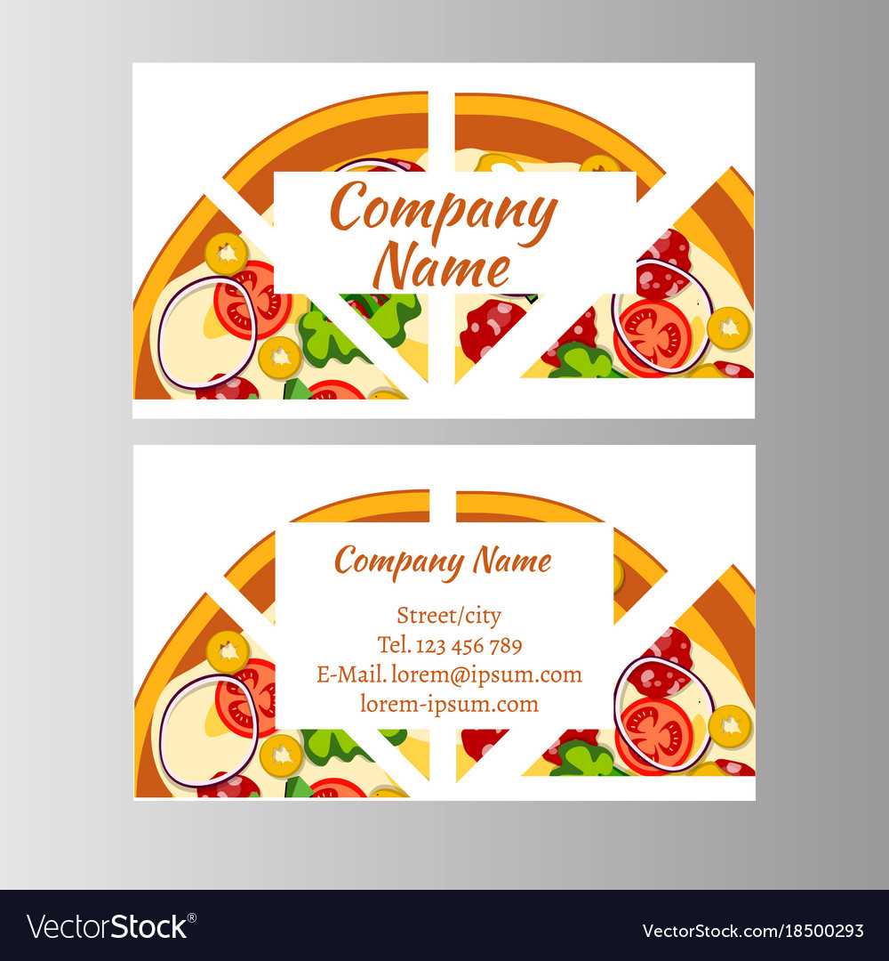 Two Business Card Template For Pizza Delivery Pertaining To Pizza Gift Certificate Template