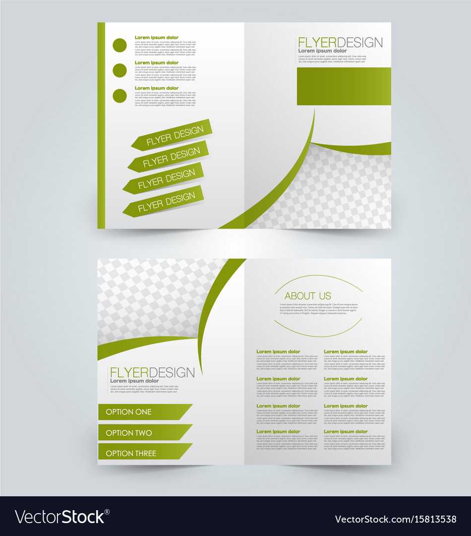 Two Page Fold Brochure Template Design Within 2 Fold Brochure Template Free