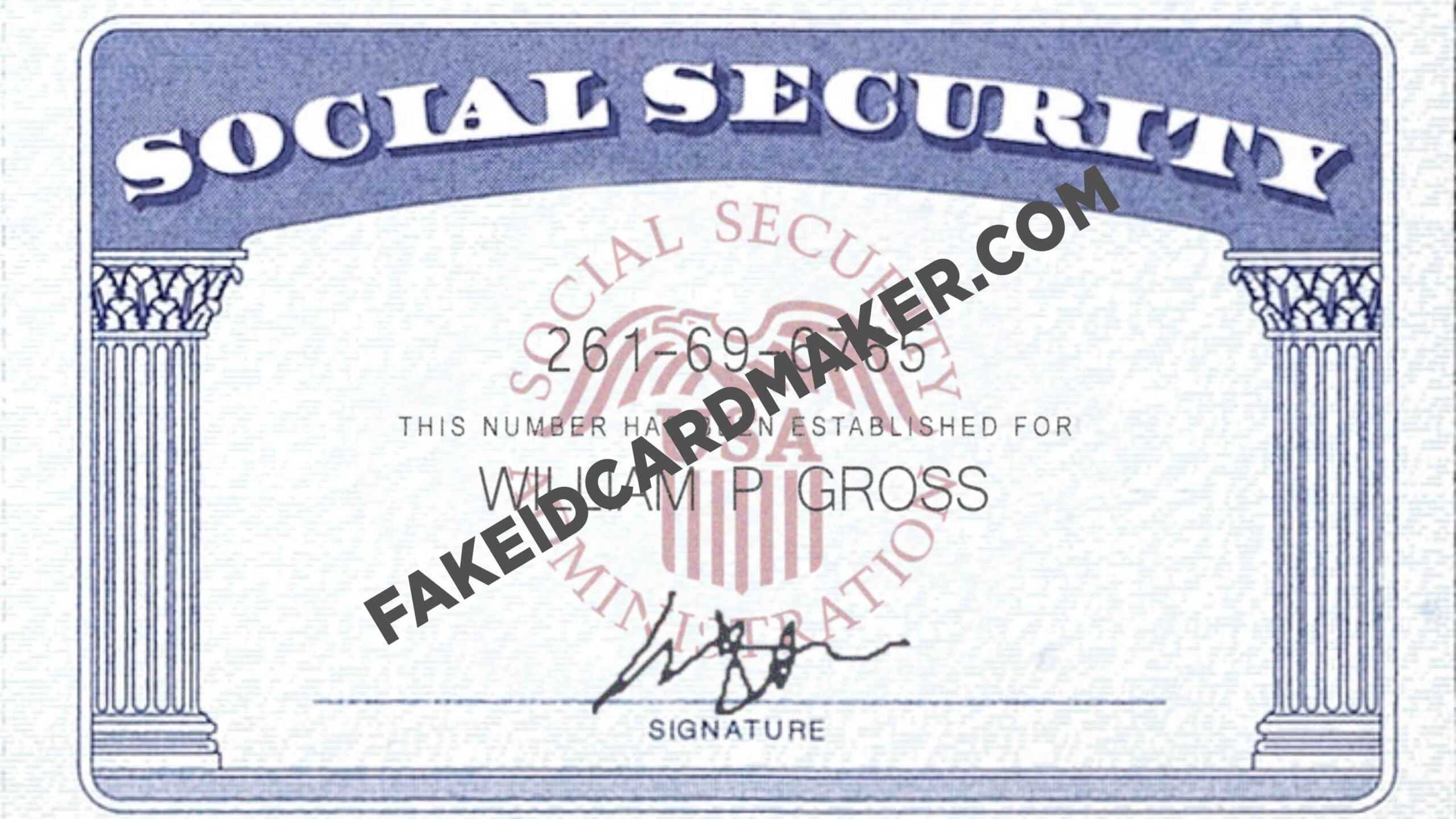 Usa Social Security Card Fake Id Virtual – Fake Id Card Maker For Ssn Card Template