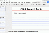 Using Google Slides To View Multiple Slides As One Sheet within Index Card Template Google Docs