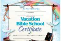 Vacation Bible School Set Of 30 Certificates within Free Vbs Certificate Templates