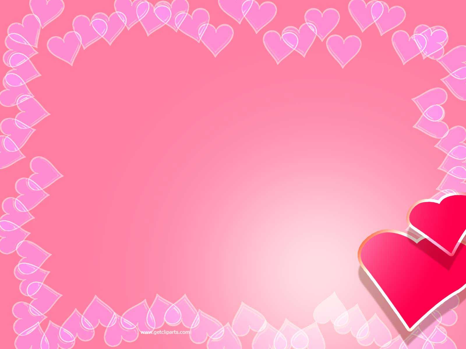 Valentine Backgrounds For Powerpoint – Border And Frame Ppt Intended For Valentine Powerpoint Templates Free