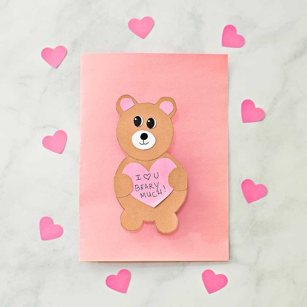 Valentine Bear Card – Hello Wonderful In Teddy Bear Pop Up Card Template Free