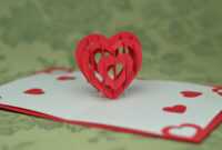 Valentine's Day Pop Up Card: 3D Heart Tutorial - Creative pertaining to Pop Out Heart Card Template