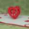 Valentine's Day Pop Up Card: 3D Heart Tutorial - Creative regarding Twisting Hearts Pop Up Card Template