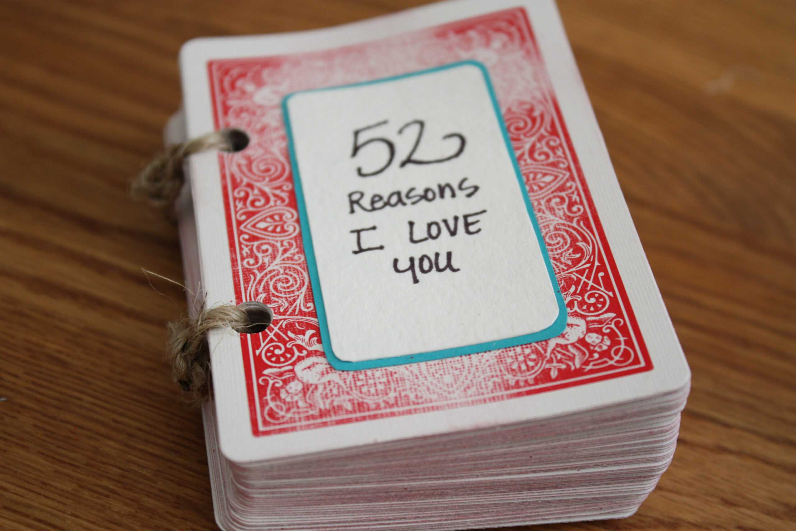 Valentines Pertaining To 52 Reasons Why I Love You Cards Templates