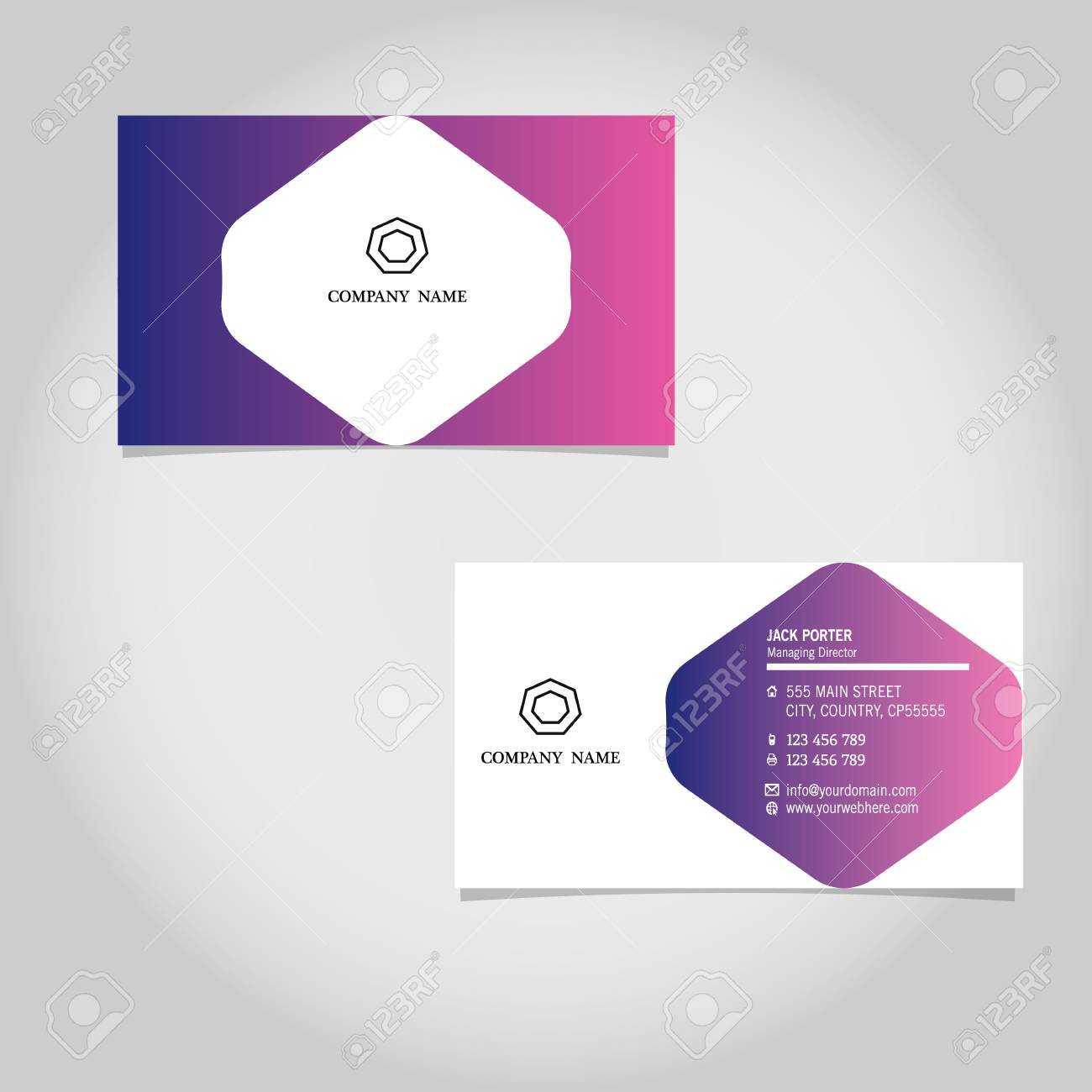 Vector Business Card Template Design Adobe Illustrator Inside Adobe Illustrator Card Template