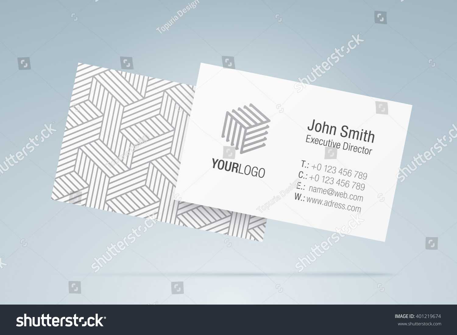 Vector Business Card Template Elegant Business Stock Vector With Regard To Generic Business Card Template
