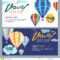Vector Gift Travel Voucher Template. Multicolor Hot Air With Free Travel Gift Certificate Template