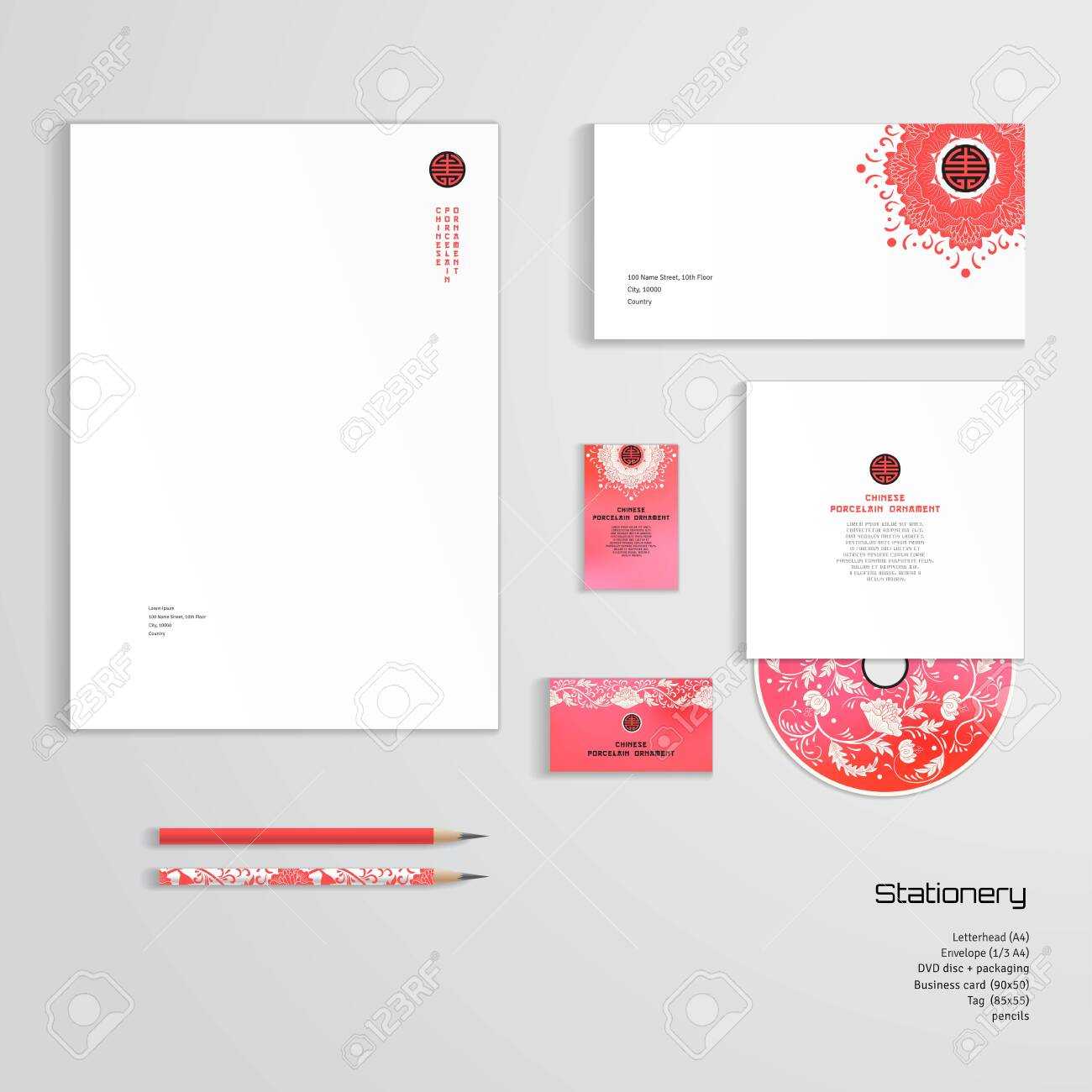 Vector Identity Templates. Letterhead, Envelope, Business Card,.. Intended For Business Card Letterhead Envelope Template