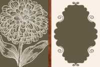 Vintage Flower Card Template Ai, Svg, Eps File | Free with Free Svg Card Templates