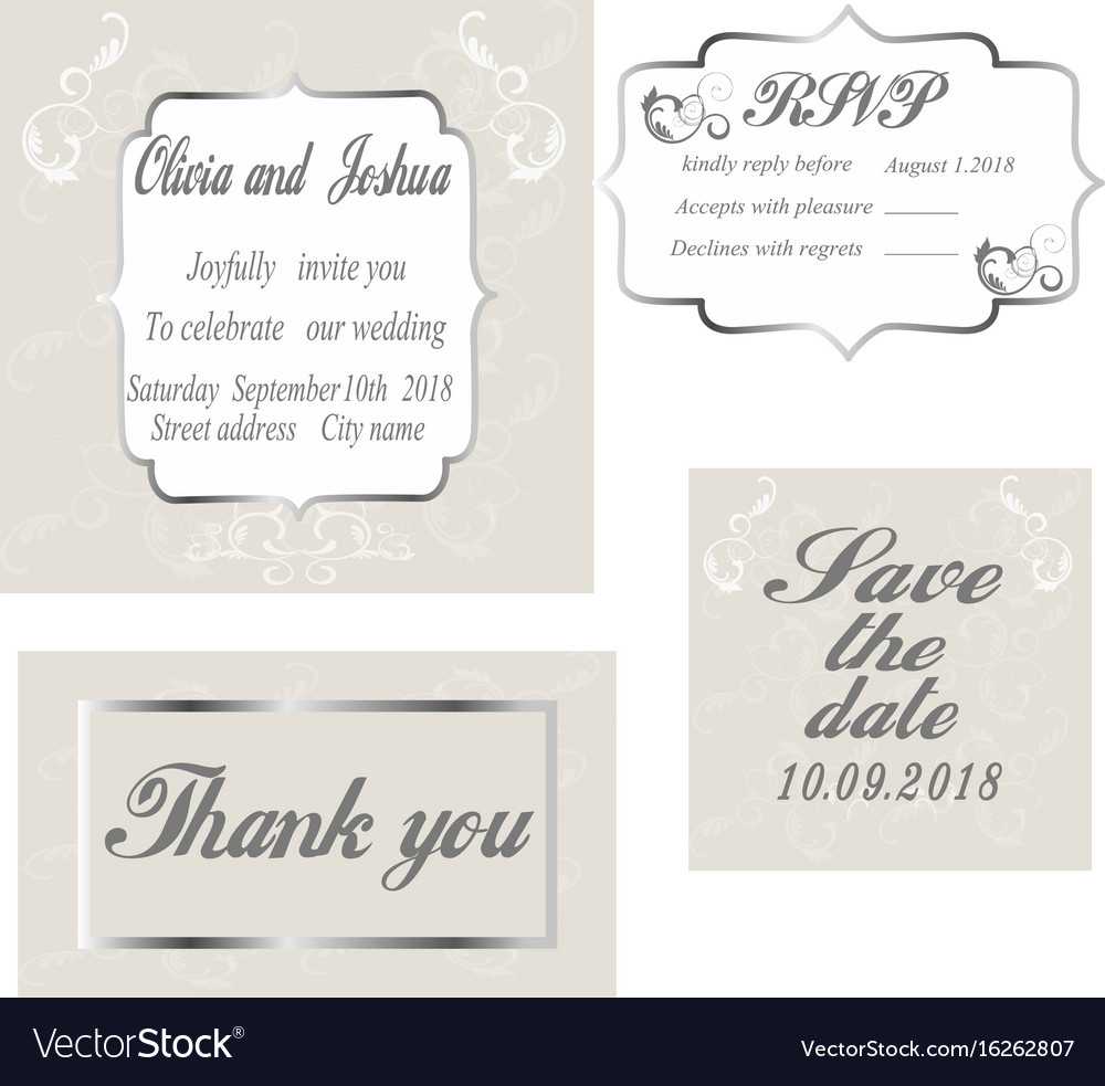 Vintage Wedding Invitation Template Pertaining To Celebrate It Templates Place Cards