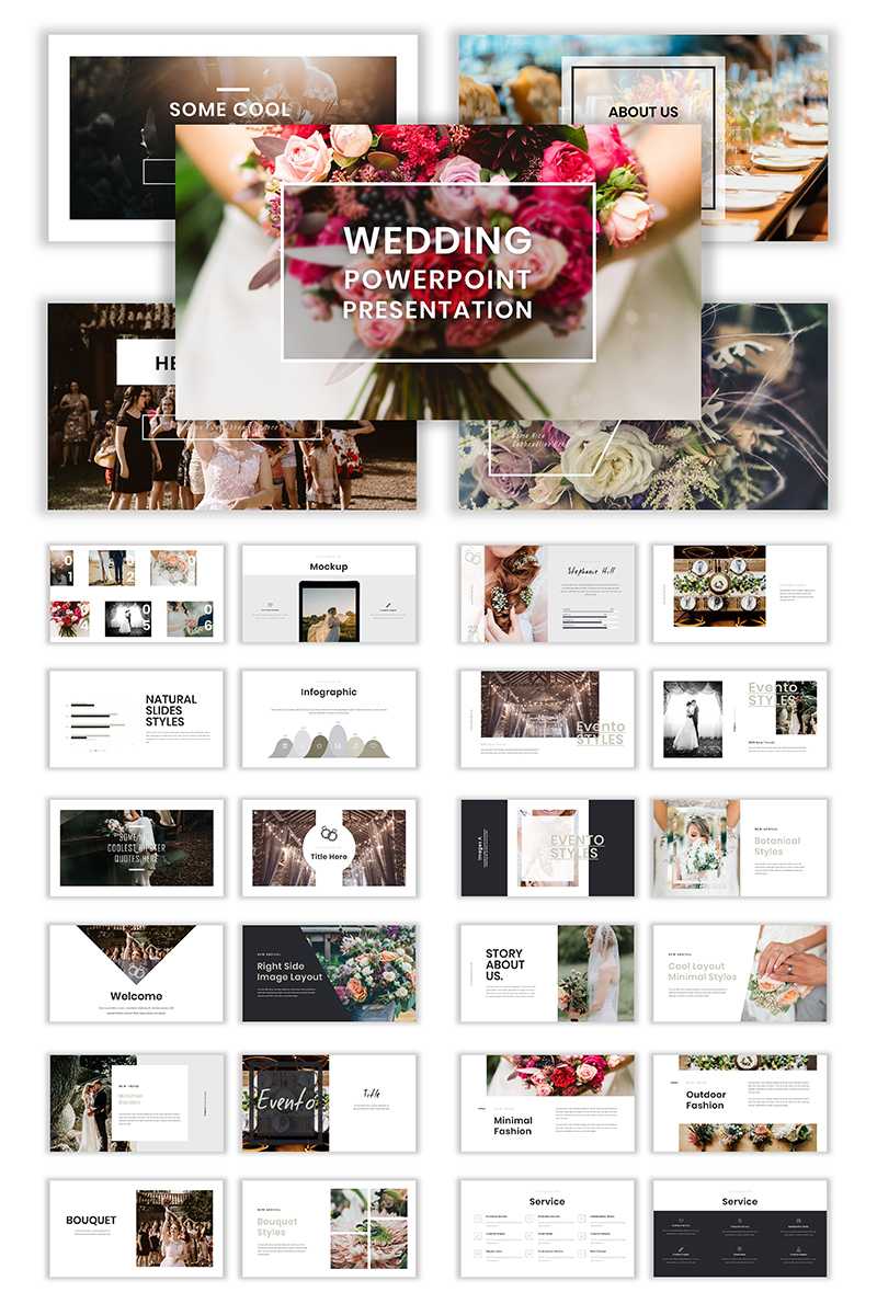 Wedding Album Ppt Templates | Templatemonster With Regard To Powerpoint Photo Album Template