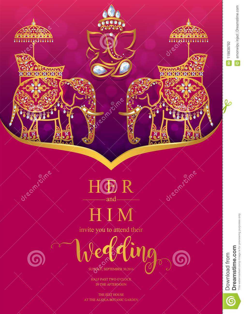 Wedding Invitation Card Templates . Stock Vector In Indian Wedding Cards Design Templates