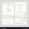 Wedding Invitation Template Set Thank You Card Inside Church Wedding Invitation Card Template