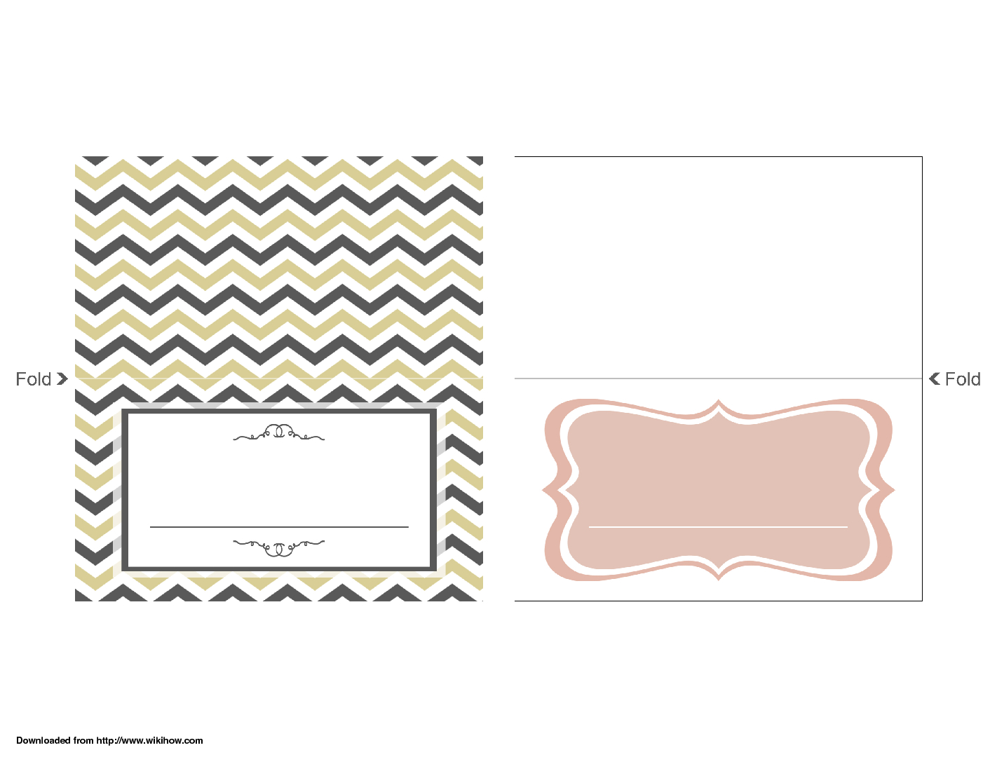 Wedding Place Card Template – Wikihow With Regard To A2 Card Template