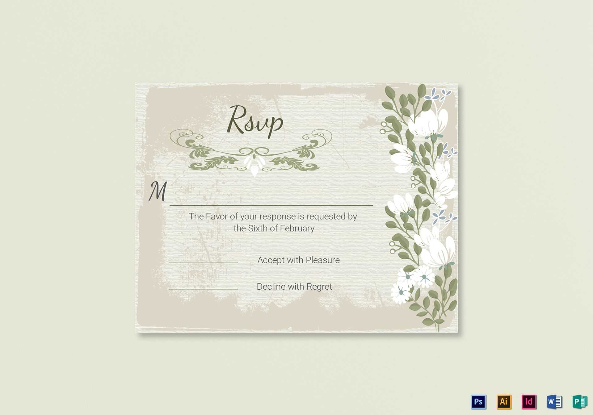 Wedding Rsvp Card Samples – Milas.westernscandinavia Intended For Template For Rsvp Cards For Wedding