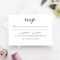 Wedding Rsvp Card Template Throughout Free Printable Wedding Rsvp Card Templates