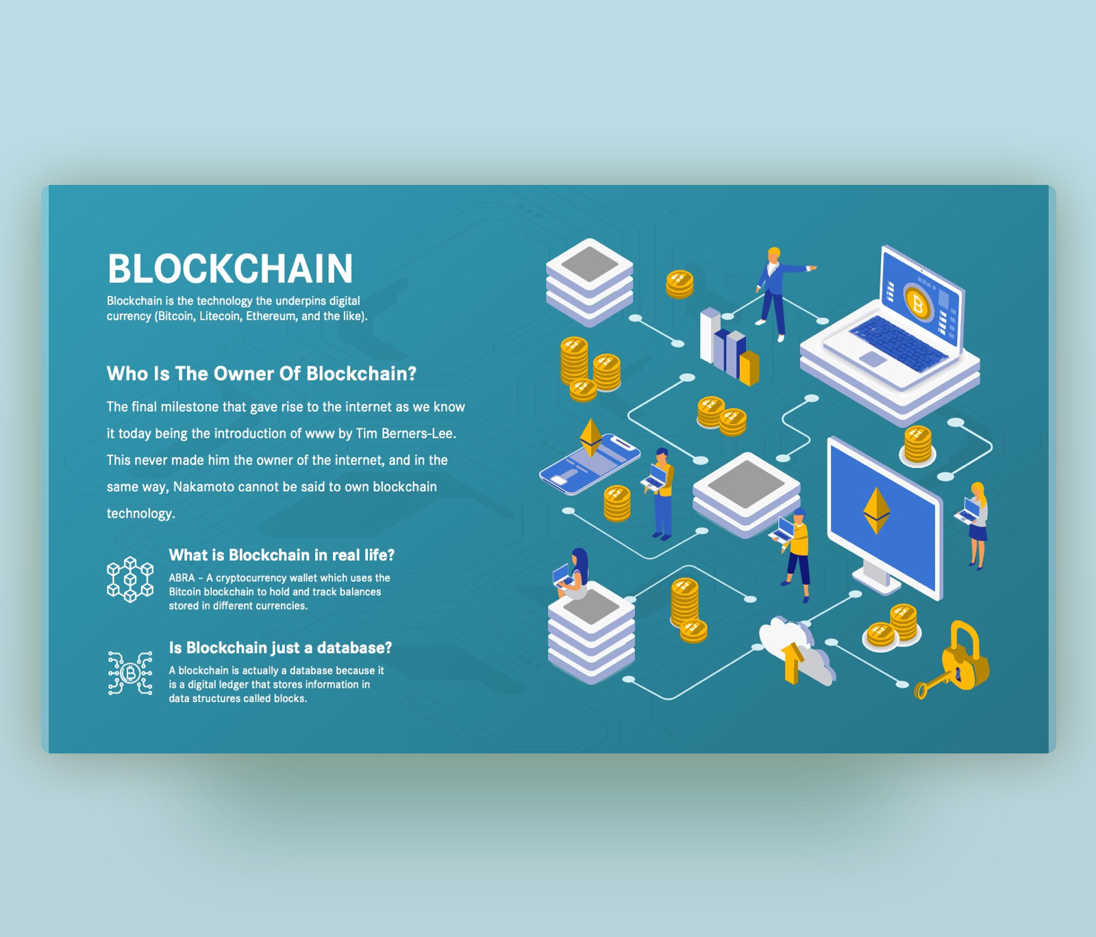 What Is The Blockchain & How Does It Work | Ppt Template For Where Are Powerpoint Templates Stored