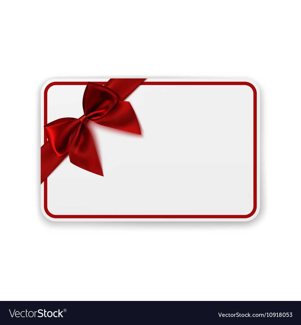 White Blank Gift Card Template Pertaining To Present Card Template