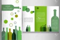 Wine Brochure Design Template Vector inside Wine Brochure Template