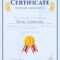 Winner Certificate With Seal For Winner Certificate Template