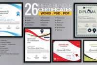 Word Certificate Template - 53+ Free Download Samples throughout Award Certificate Templates Word 2007