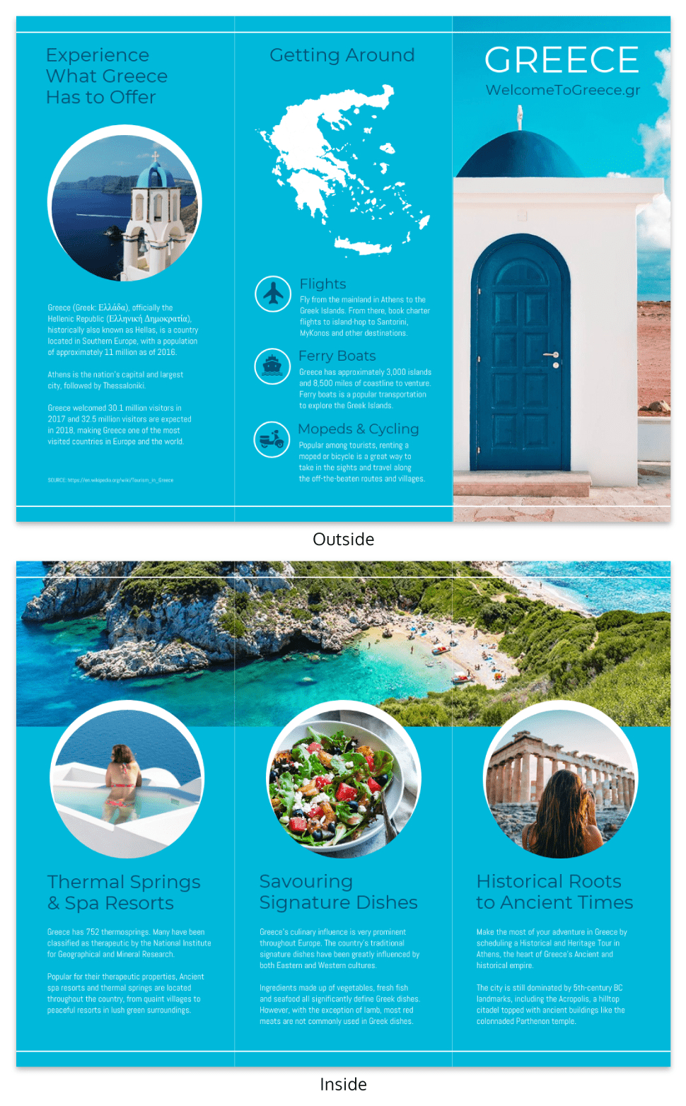 World Travel Tri Fold Brochure Pertaining To Country Brochure Template