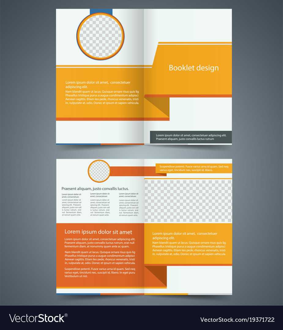 Yellow Bifold Brochure Template Design For Brochure Template Illustrator Free Download