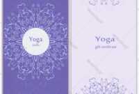 Yoga Gift Certificate Template within Yoga Gift Certificate Template Free