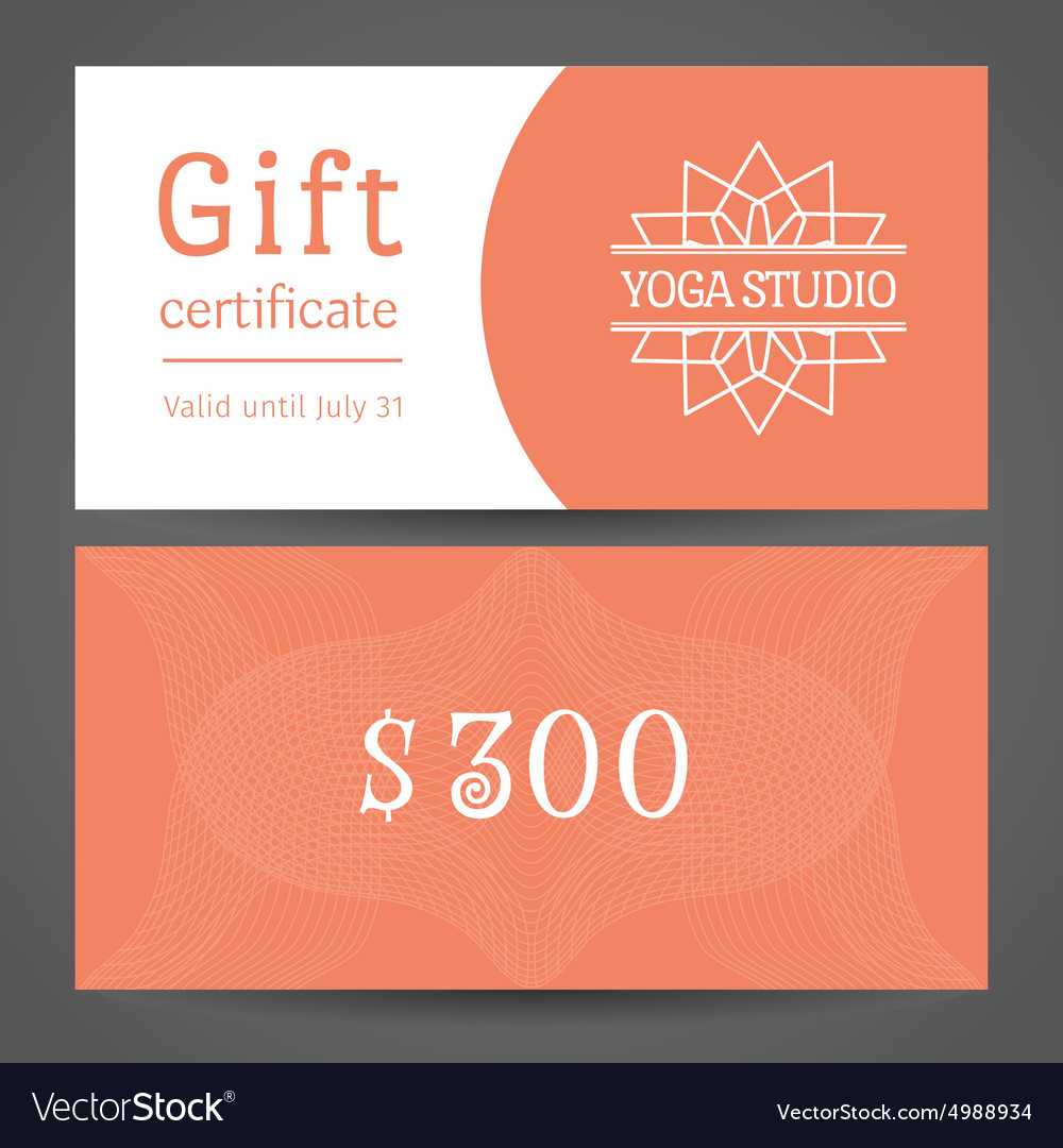 Yoga Studio Gift Certificate Template Intended For Yoga Gift Certificate Template Free